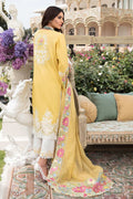 Crimson Luxury Lawn by Saira Shakira 22 - 6B A Floral Affair - TC-67 - Chikankari - House Of Hania