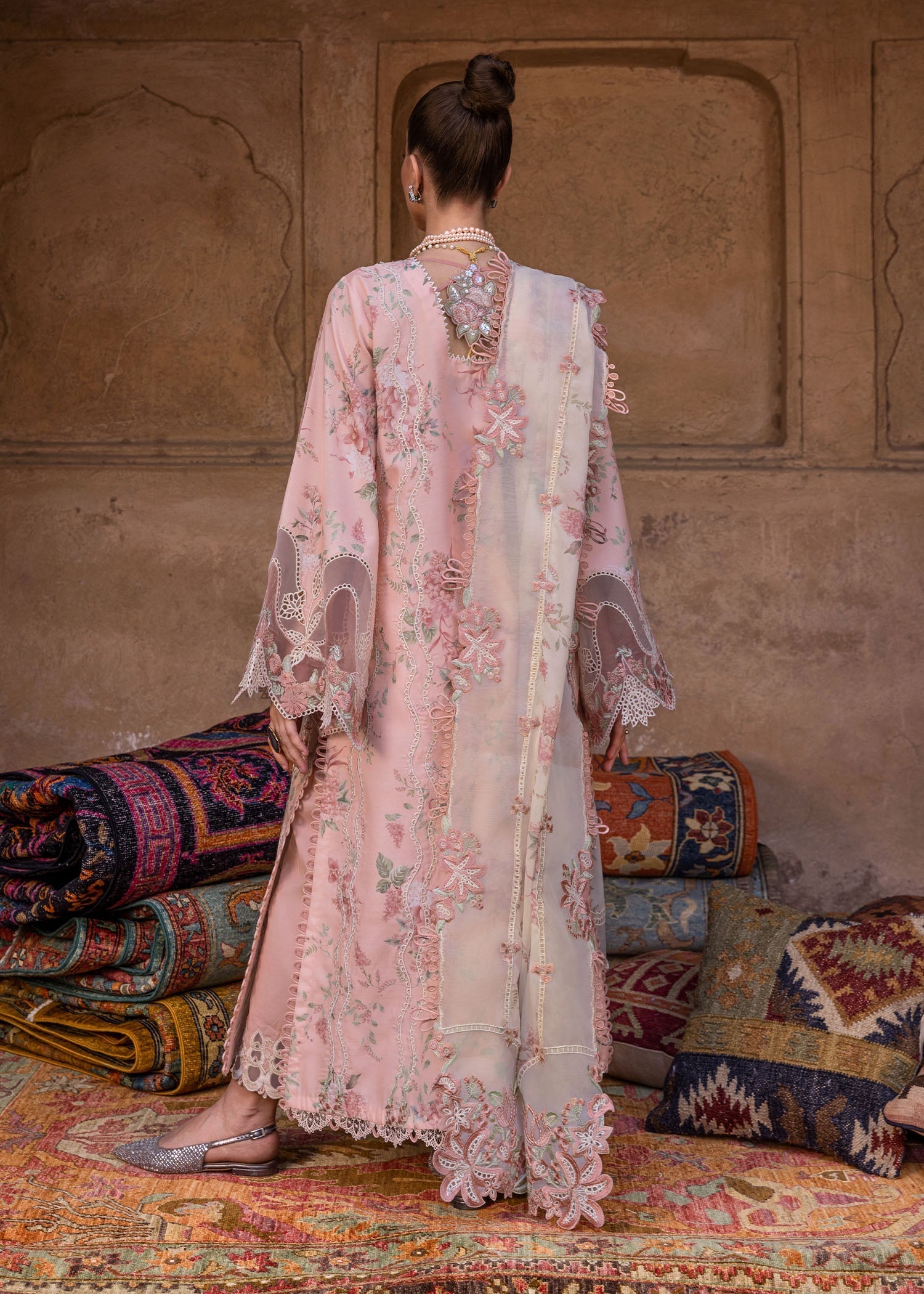 Crimson | Tasawar 25 | LAVENDER FALL - D5A - House Of Hania