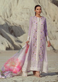 Crimson X Saira Shakira Lawn 2022 - D7 Chikkankari Reinvented A Amethyst - TC-140 - House Of Hania