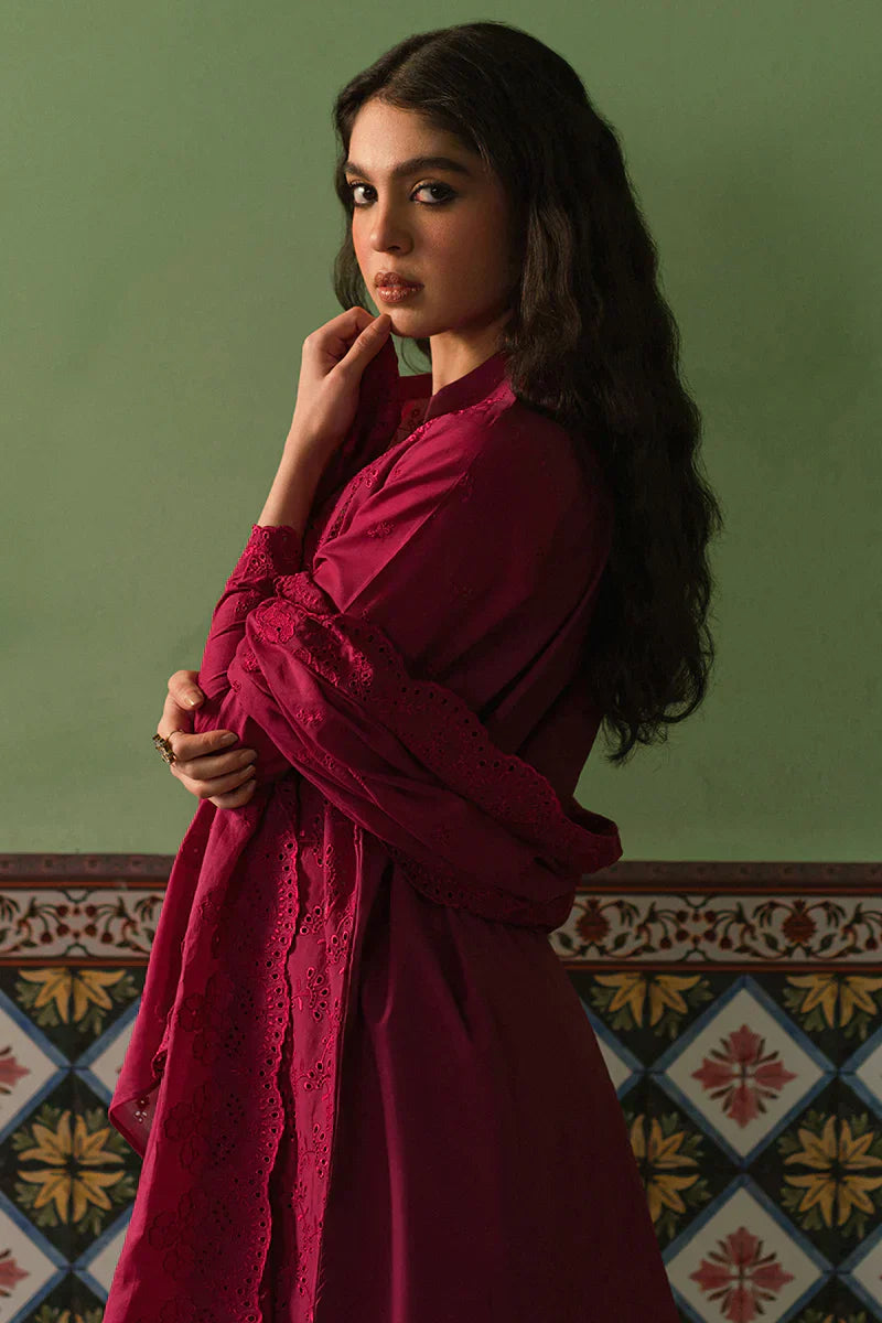 Cross Stitch | Chikankari Lawn | CERISE LOFT - House Of Hania