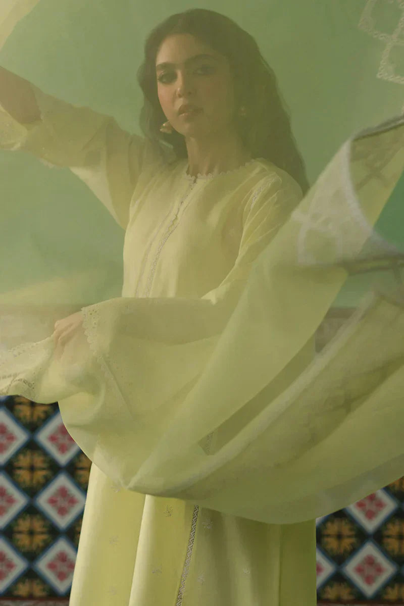 Cross Stitch | Chikankari Lawn | DAFFODIL BLANE - House Of Hania