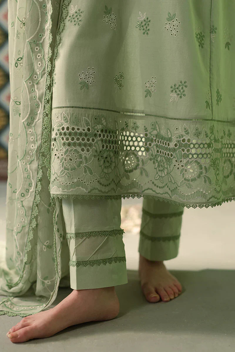 Cross Stitch | Chikankari Lawn | ICY MINT - House Of Hania