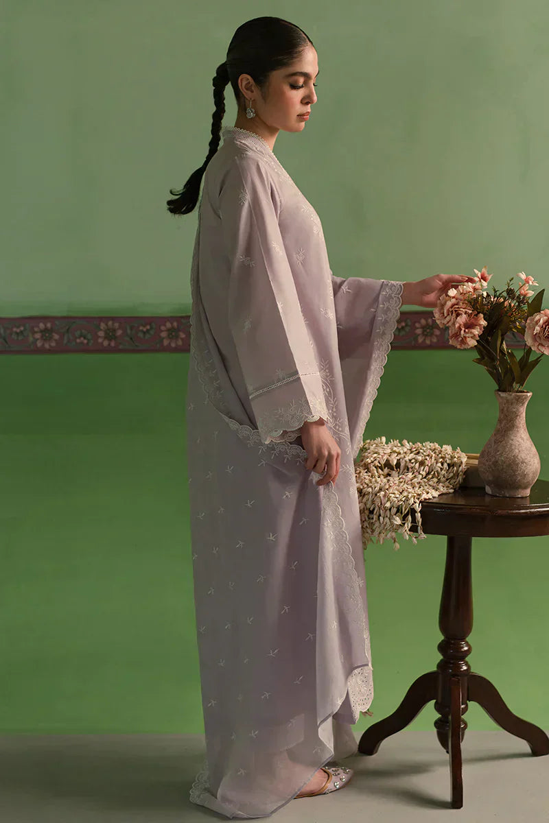 Cross Stitch | Chikankari Lawn | LILAC BLOOM - House Of Hania