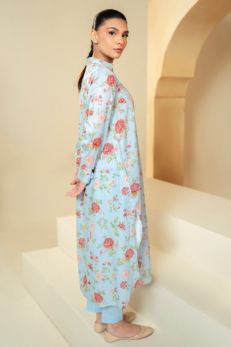 Cross Stitch | Daily Lawn 24 | CHAMBRAY DREAM-2 PIECE LAWN SUIT - House Of Hania