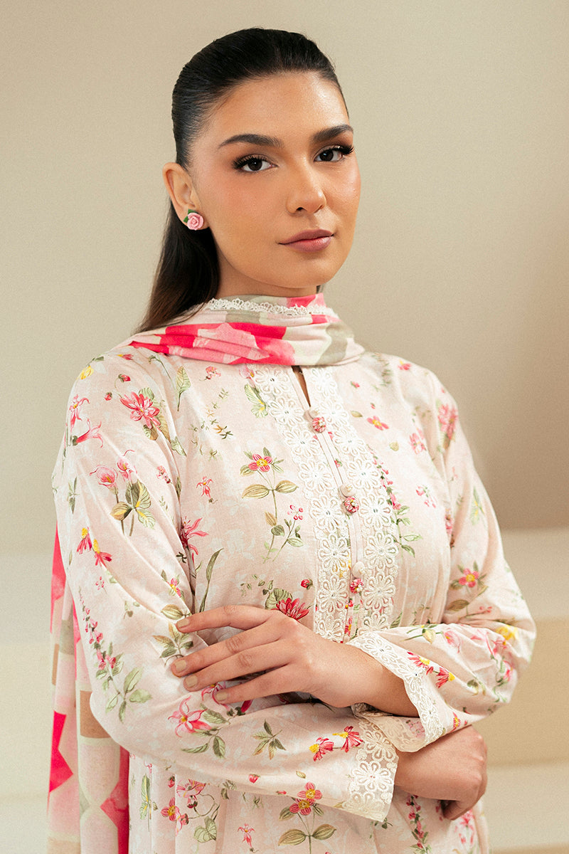 Cross Stitch | Daily Lawn 24 | CRYSTAL AURA-3 PIECE LAWN SUIT - House Of Hania