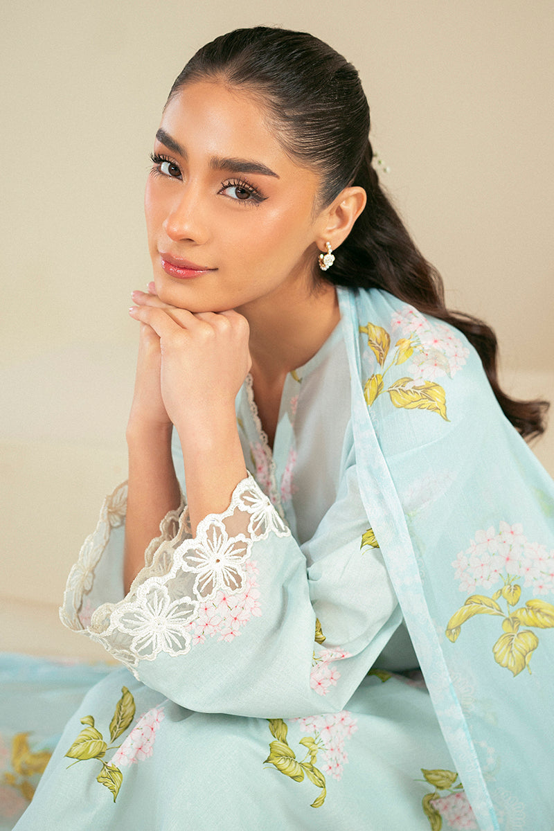 Cross Stitch | Daily Lawn 24 | DIM Black-3 PIECE LAWN SUIT - House Of Hania