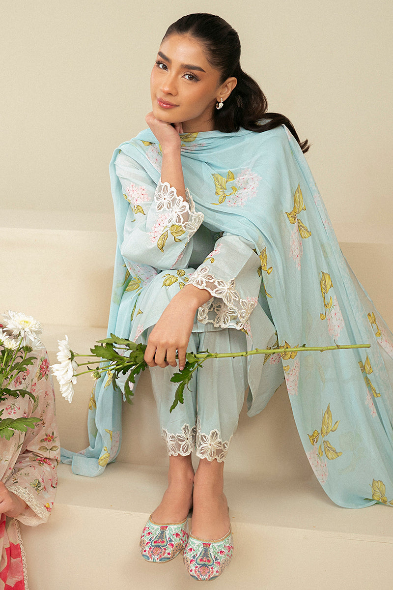 Cross Stitch | Daily Lawn 24 | DIM Black-3 PIECE LAWN SUIT - House Of Hania