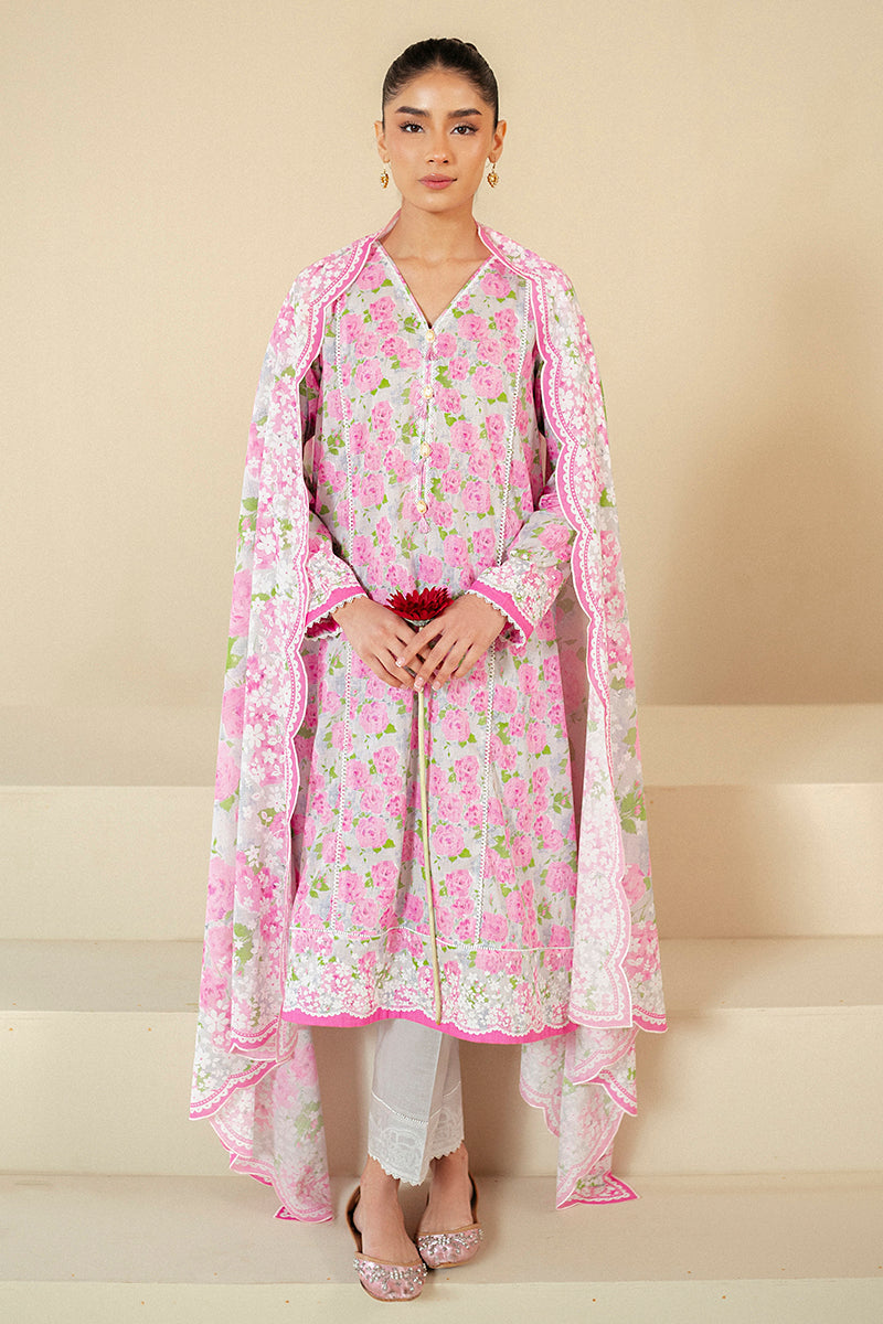 Cross Stitch | Daily Lawn 24 | FLORAL WIND-3 PIECE LAWN SUIT - House Of Hania