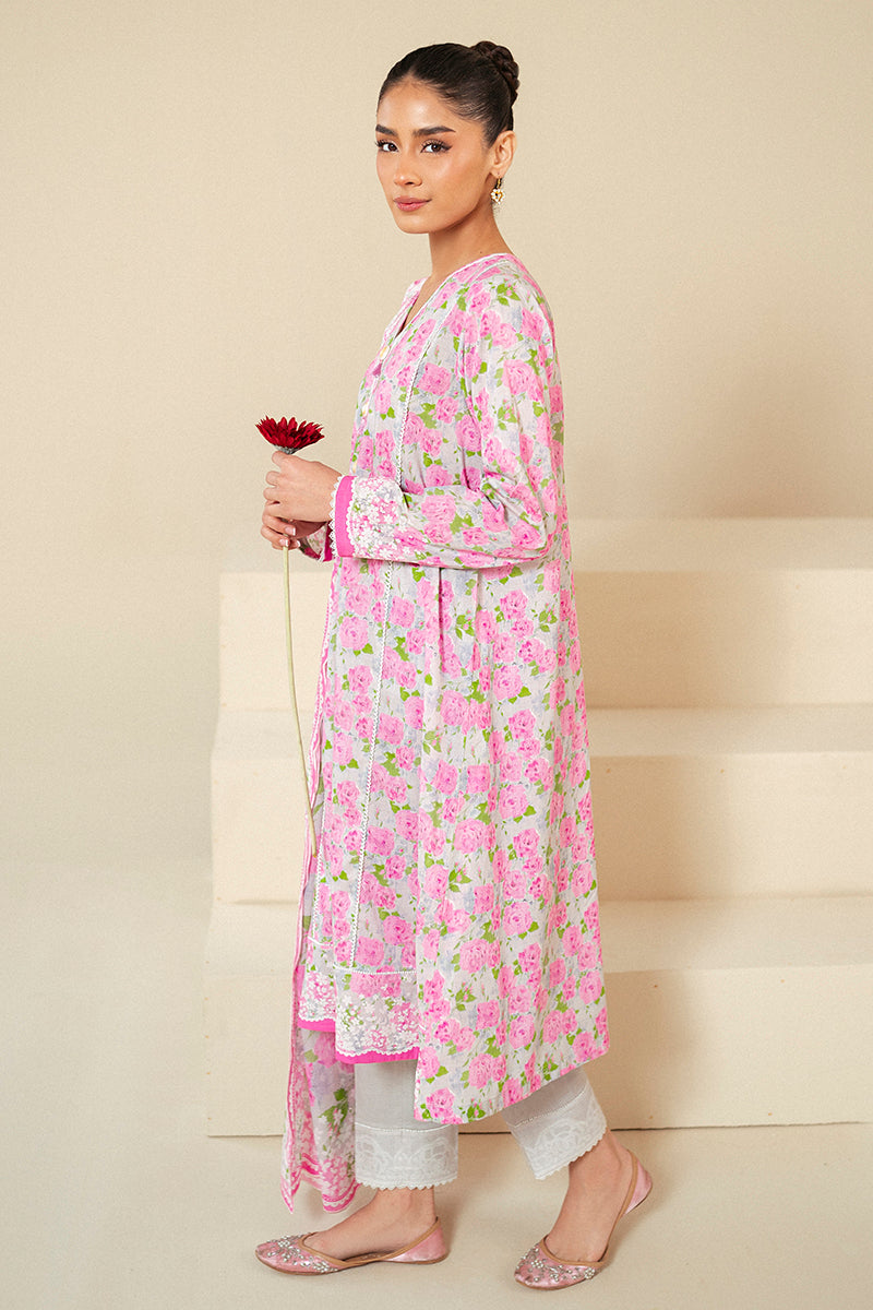 Cross Stitch | Daily Lawn 24 | FLORAL WIND-3 PIECE LAWN SUIT - House Of Hania