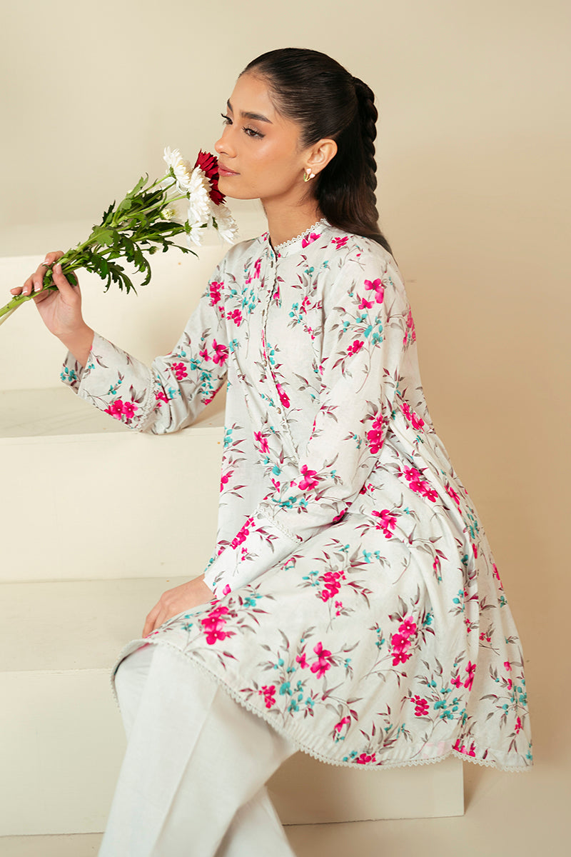 Cross Stitch | Daily Lawn 24 | FOGGY DEW-2 PIECE LAWN SUIT - House Of Hania