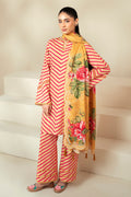 Cross Stitch | Daily Lawn 24 | GOLDEN ROSADO-3 PIECE LAWN SUIT - House Of Hania