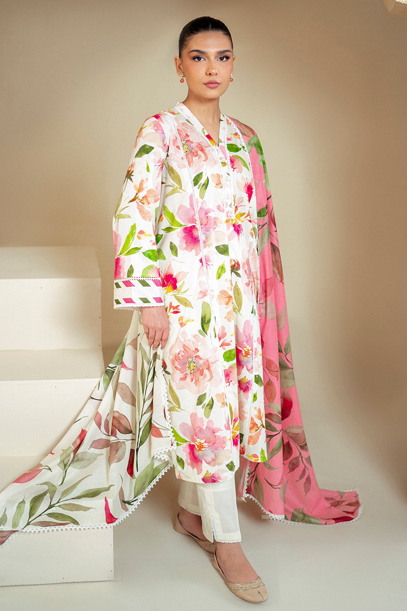 Cross Stitch | Daily Lawn 24 | HAZEL WILLOW-3 PIECE LAWN SUIT - House Of Hania