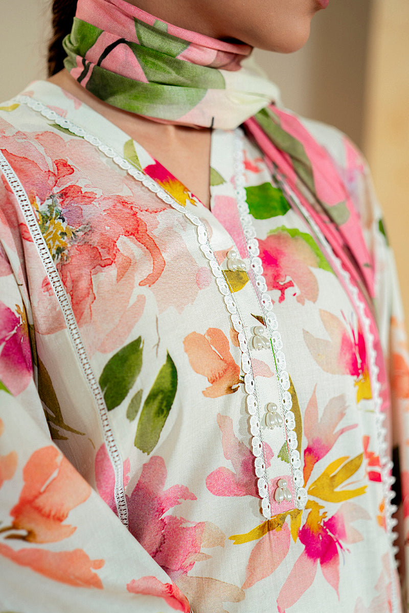 Cross Stitch | Daily Lawn 24 | HAZEL WILLOW-3 PIECE LAWN SUIT - House Of Hania