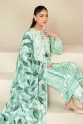 Cross Stitch | Daily Lawn 24 | MINTY MEADOW-3 PIECE LAWN SUIT - House Of Hania