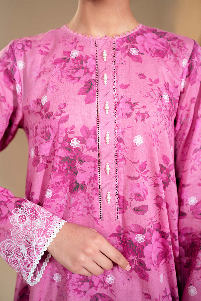 Cross Stitch | Daily Lawn 24 | MOON LIGHT-2 PIECE LAWN SUIT - House Of Hania