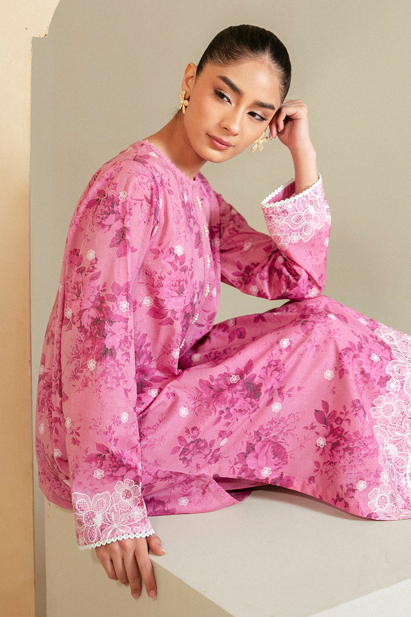 Cross Stitch | Daily Lawn 24 | MOON LIGHT-2 PIECE LAWN SUIT - House Of Hania