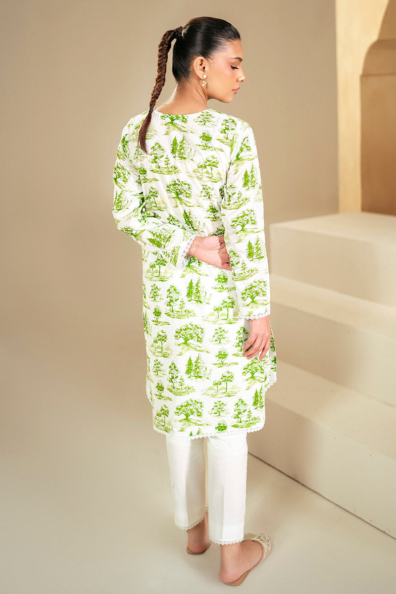Cross Stitch | Daily Lawn 24 | MYSTIC FOREST-2 PIECE LAWN SUIT - House Of Hania