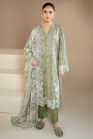Cross Stitch | Daily Lawn 24 | SAGE BREEZE-3 PIECE LAWN SUIT - House Of Hania