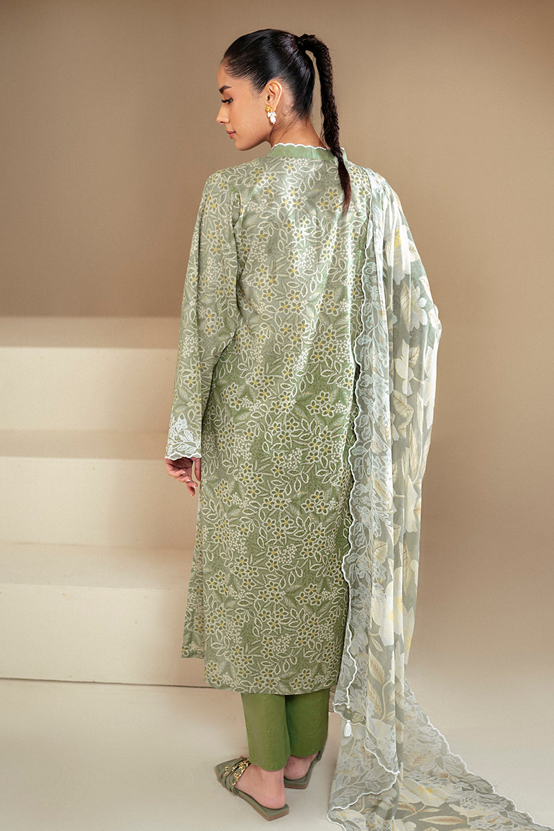 Cross Stitch | Daily Lawn 24 | SAGE BREEZE-3 PIECE LAWN SUIT - House Of Hania