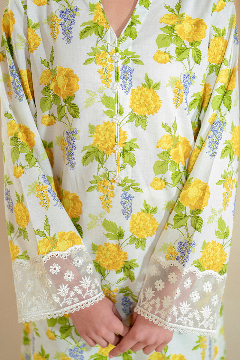 Cross Stitch | Daily Lawn 24 | SOFT HYDRANGEA-2 PIECE LAWN SUIT - House Of Hania