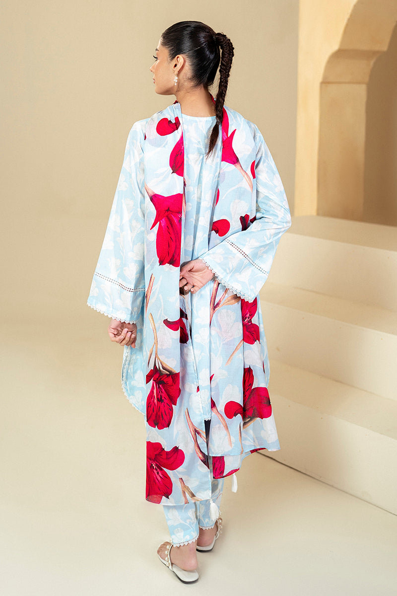 Cross Stitch | Daily Lawn 24 | TULIP GLAM-3 PIECE LAWN SUIT - House Of Hania