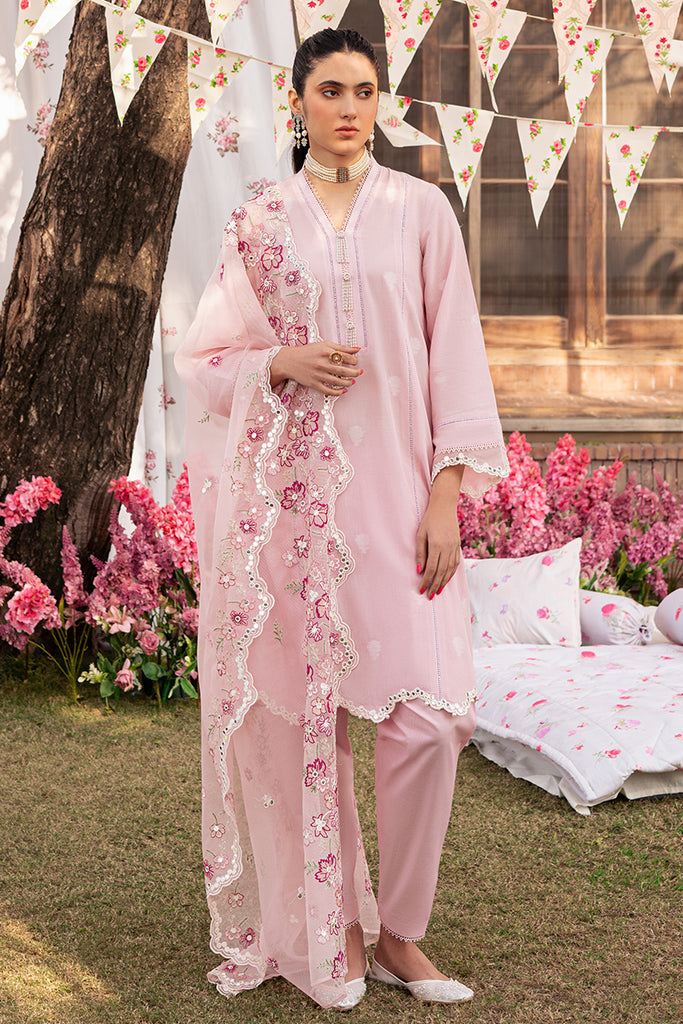 Cross Stitch | Eid Lawn 24 | CAMEO PINK - House Of Hania