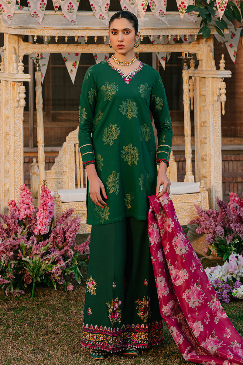 Cross Stitch | Eid Lawn 24 | OPULENT GREEN - House Of Hania