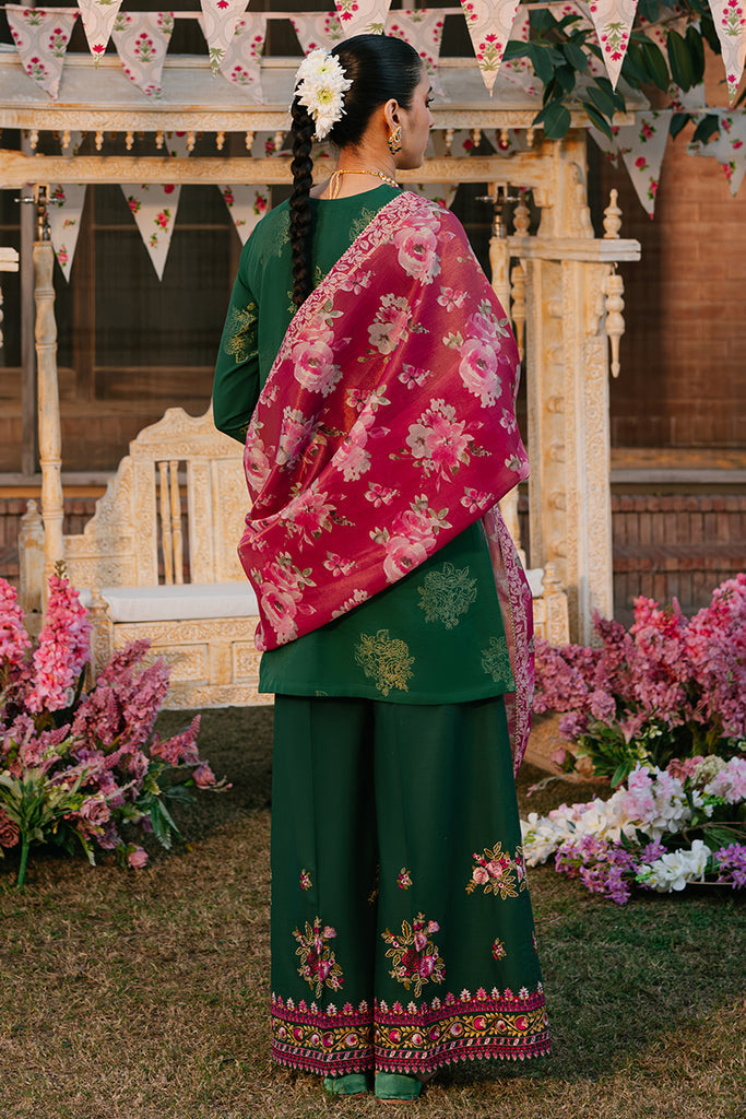 Cross Stitch | Eid Lawn 24 | OPULENT GREEN - House Of Hania
