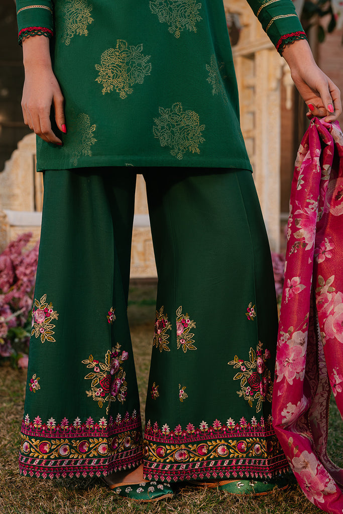 Cross Stitch | Eid Lawn 24 | OPULENT GREEN - House Of Hania