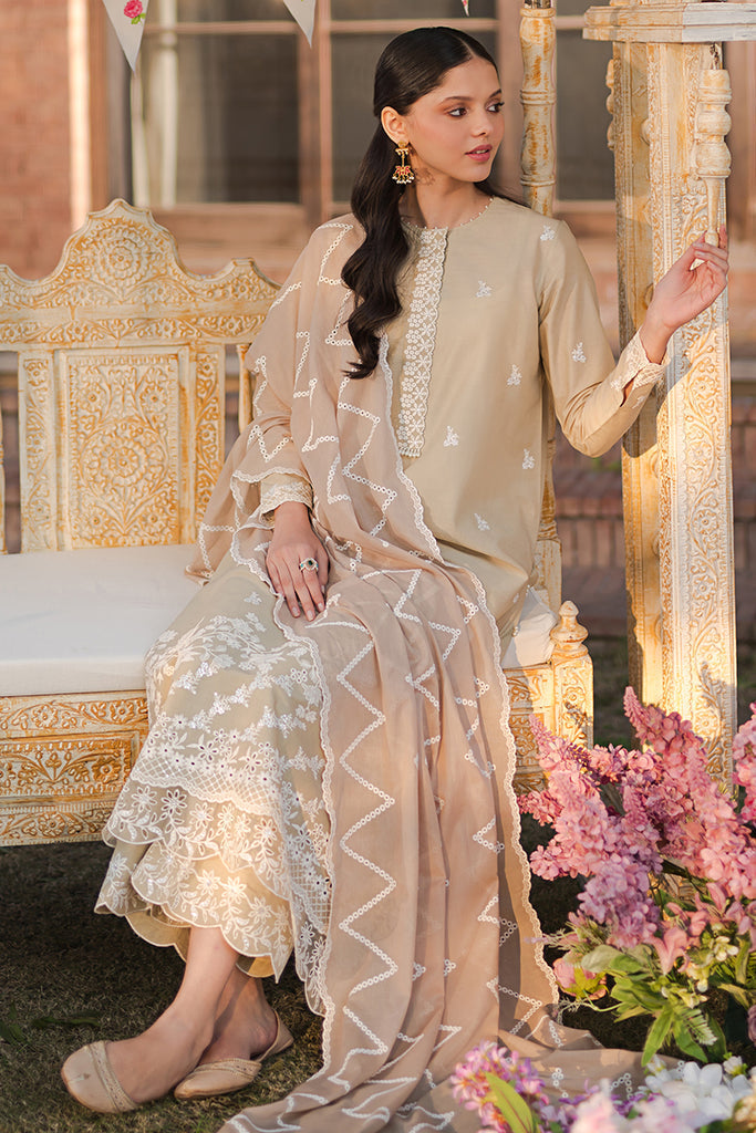 Cross Stitch | Eid Lawn 24 | PALE GREEN - House Of Hania