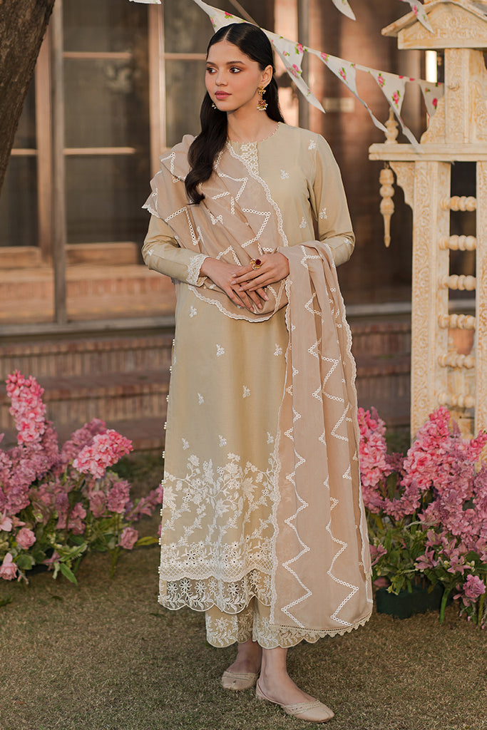 Cross Stitch | Eid Lawn 24 | PALE GREEN - House Of Hania