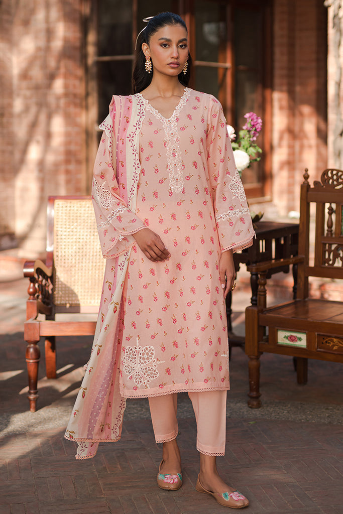 Cross Stitch | Eid Lawn 24 | PEACH GLAM - House Of Hania