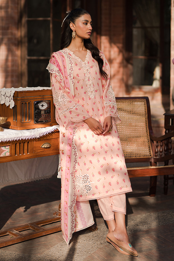 Cross Stitch | Eid Lawn 24 | PEACH GLAM - House Of Hania