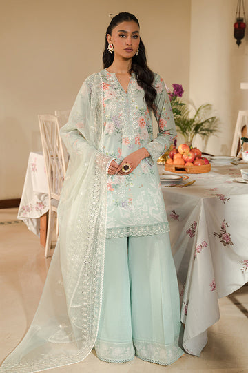 Cross Stitch | Eid Lawn 24 | PEARL FLORAL - House Of Hania