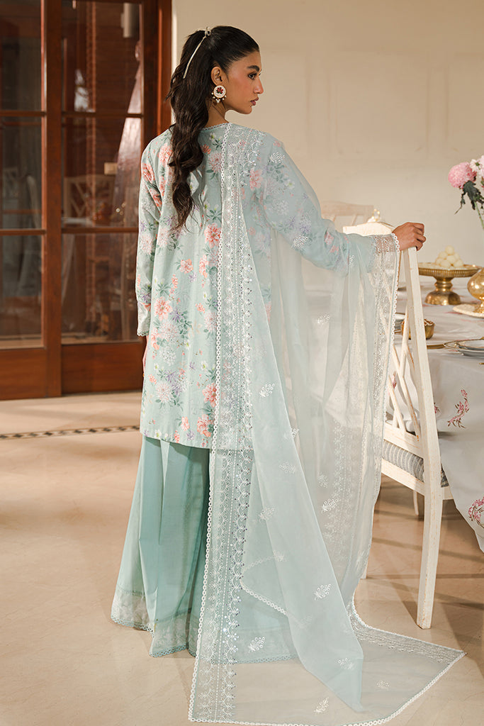 Cross Stitch | Eid Lawn 24 | PEARL FLORAL - House Of Hania