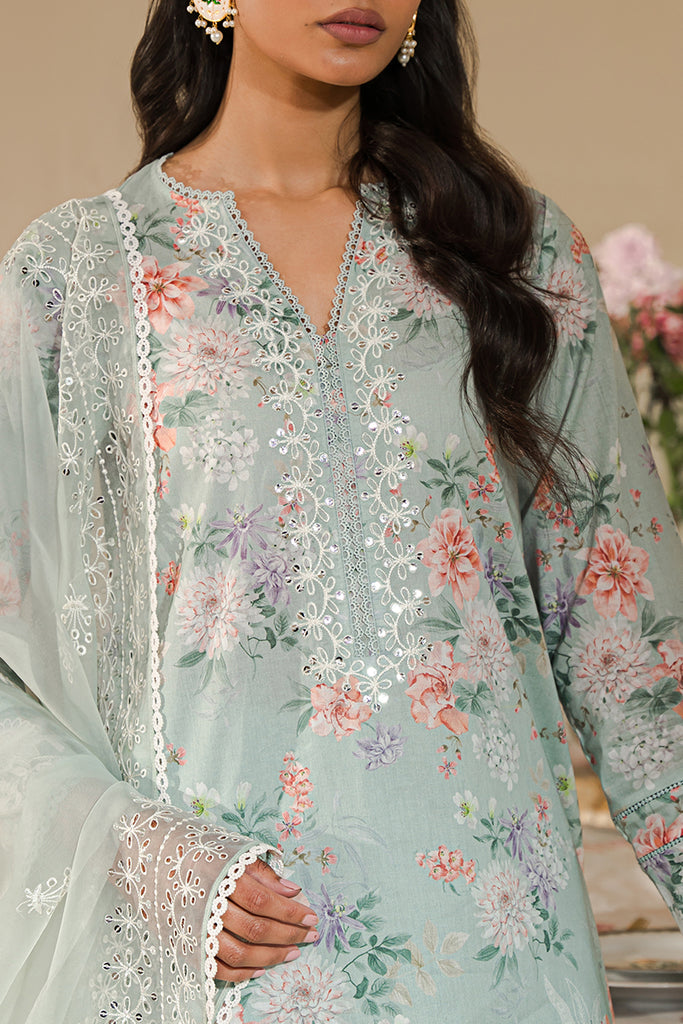 Cross Stitch | Eid Lawn 24 | PEARL FLORAL - House Of Hania
