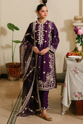 Cross Stitch | Eid Lawn 24 | PLUM GRAIN - House Of Hania