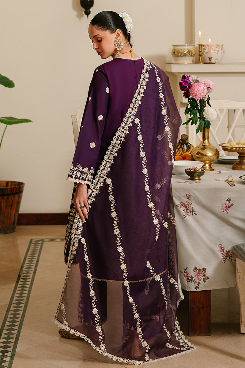 Cross Stitch | Eid Lawn 24 | PLUM GRAIN - House Of Hania