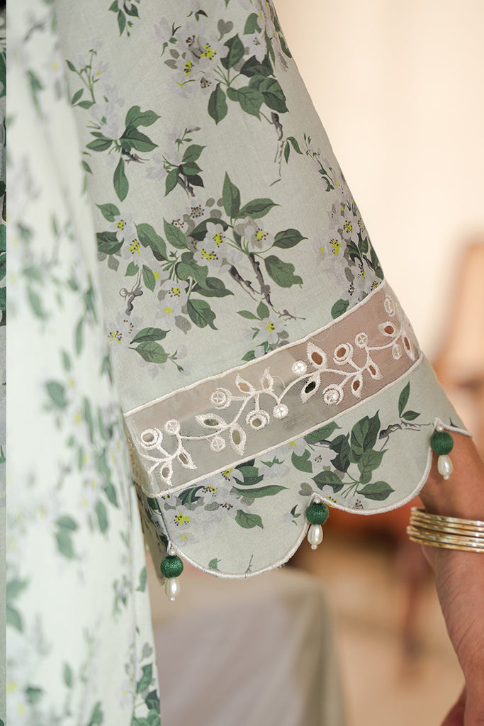 Cross Stitch | Eid Lawn 24 | SAGE SILT - House Of Hania