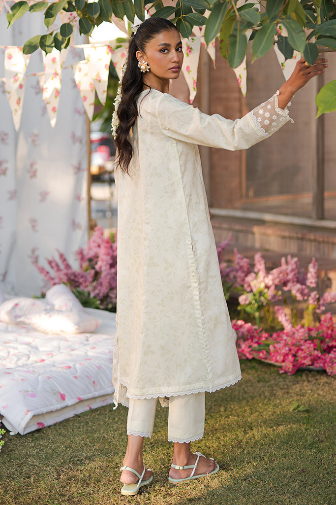 Cross Stitch | Eid Lawn 24 | WHISPERING WHITE - House Of Hania