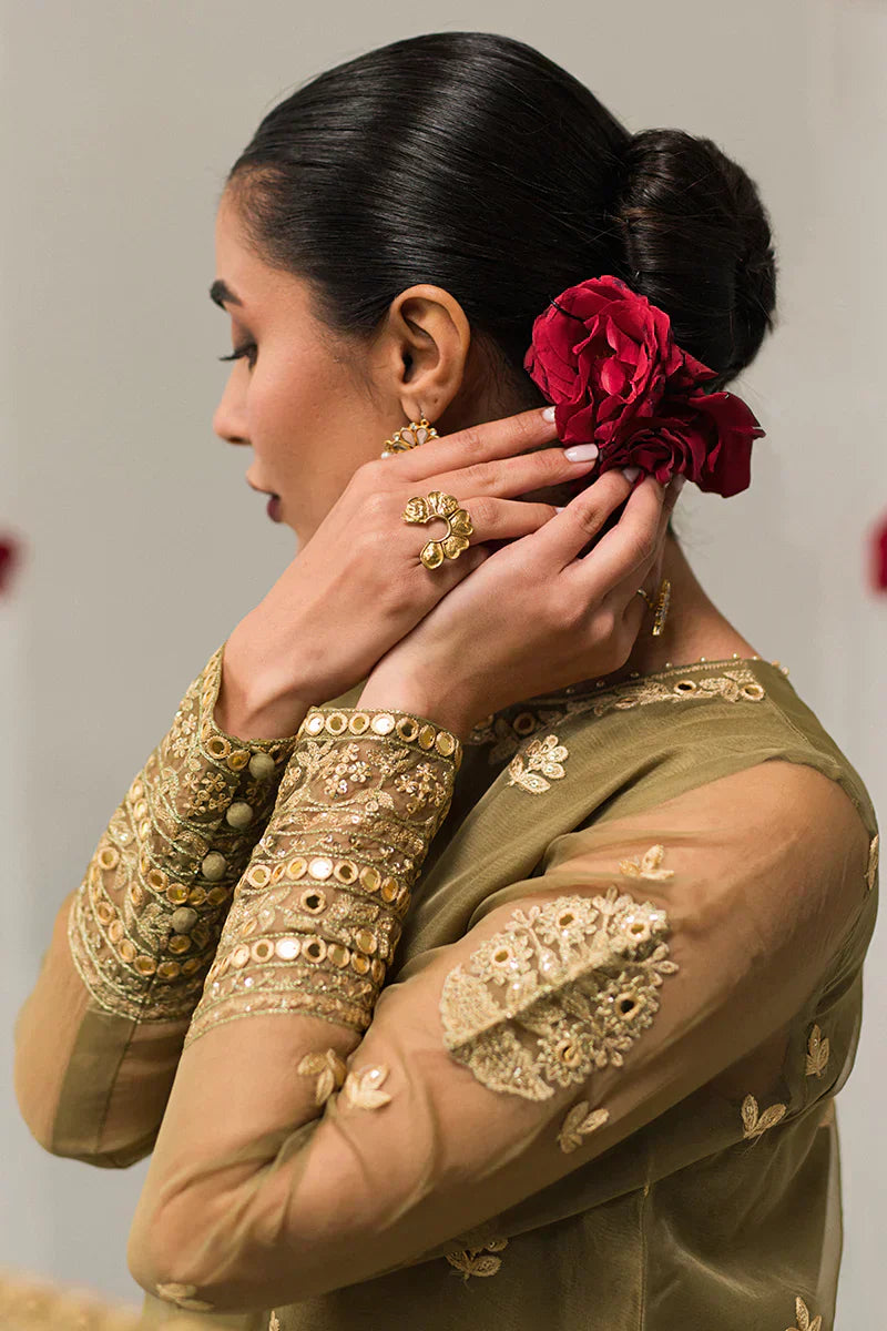 Cross Stitch | Luxe Atelier 24 | Olive Gleam - House Of Hania