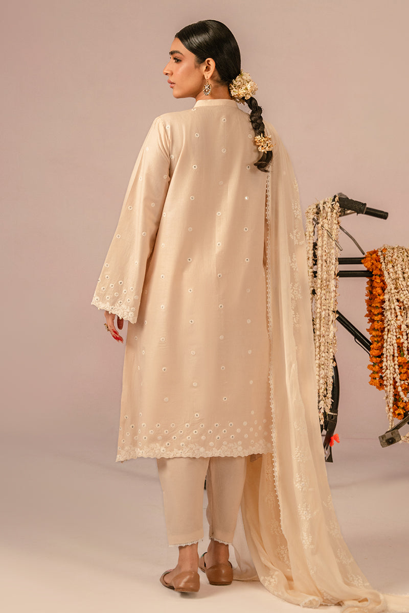 Cross Stitch | Mahiri Embroidered Collection 24 | BLUSH PINK - House Of Hania