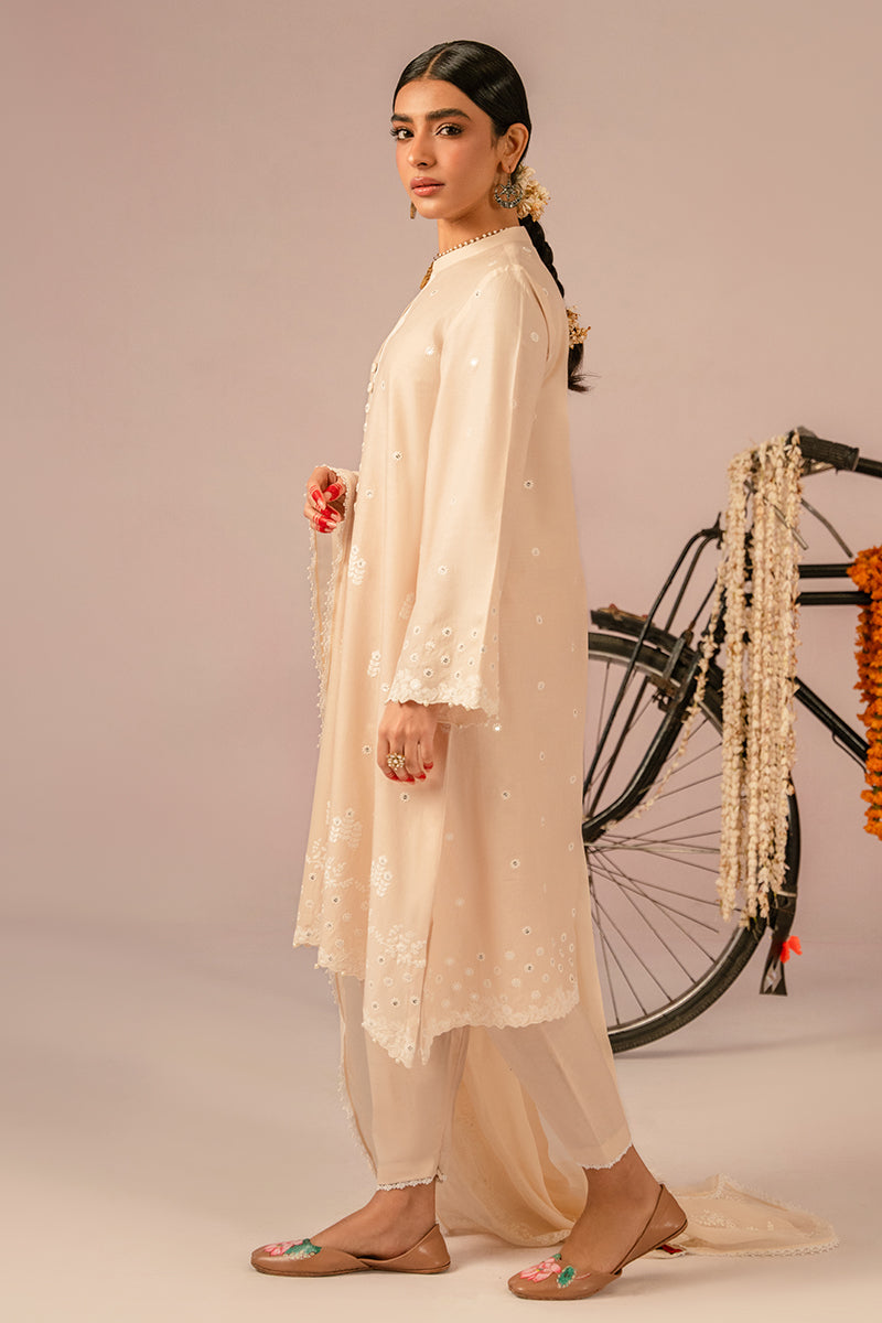 Cross Stitch | Mahiri Embroidered Collection 24 | BLUSH PINK - House Of Hania