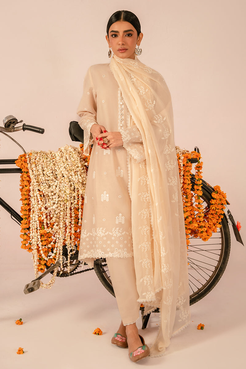 Cross Stitch | Mahiri Embroidered Collection 24 | BLUSH PINK - House Of Hania