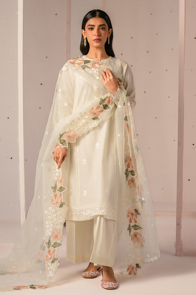 Cross Stitch | Mahiri Embroidered Collection 24 | MINTY MIST - House Of Hania