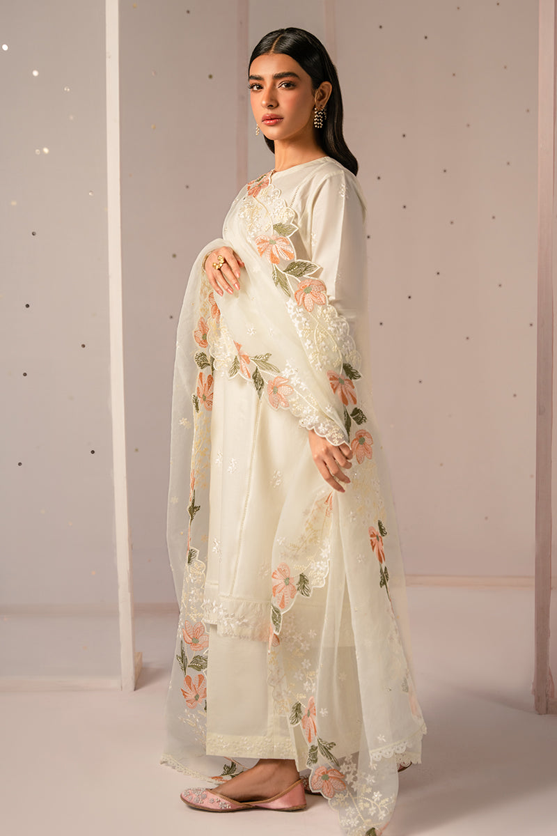 Cross Stitch | Mahiri Embroidered Collection 24 | MINTY MIST - House Of Hania
