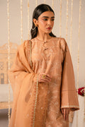 Cross Stitch | Mahiri Embroidered Collection 24 | RUSTIC BROWN - House Of Hania