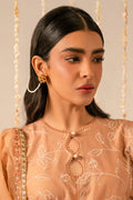 Cross Stitch | Mahiri Embroidered Collection 24 | RUSTIC BROWN - House Of Hania