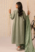 Cross Stitch | Mahiri Embroidered Collection 24 | Sage Green - House Of Hania