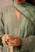Cross Stitch | Mahiri Embroidered Collection 24 | Sage Green - House Of Hania